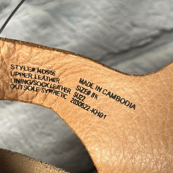 Madewell Addie Sandal Desert Camel Tan size 8 1/2 leather sandals - Picture 9 of 16